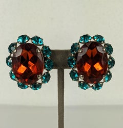 Oversized French Crystal Earrings