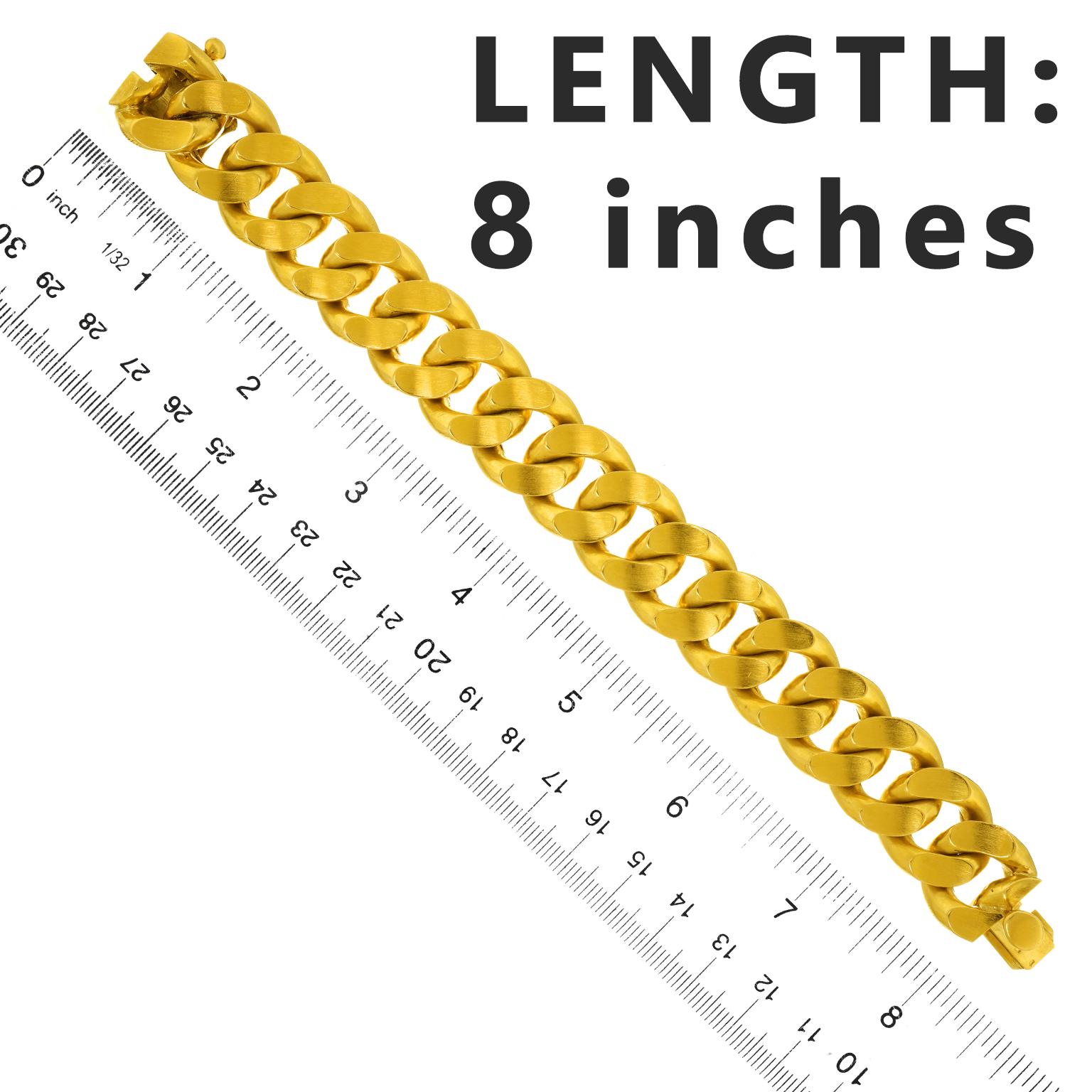 Übergroßes französisches Curb-Link-Armband 1