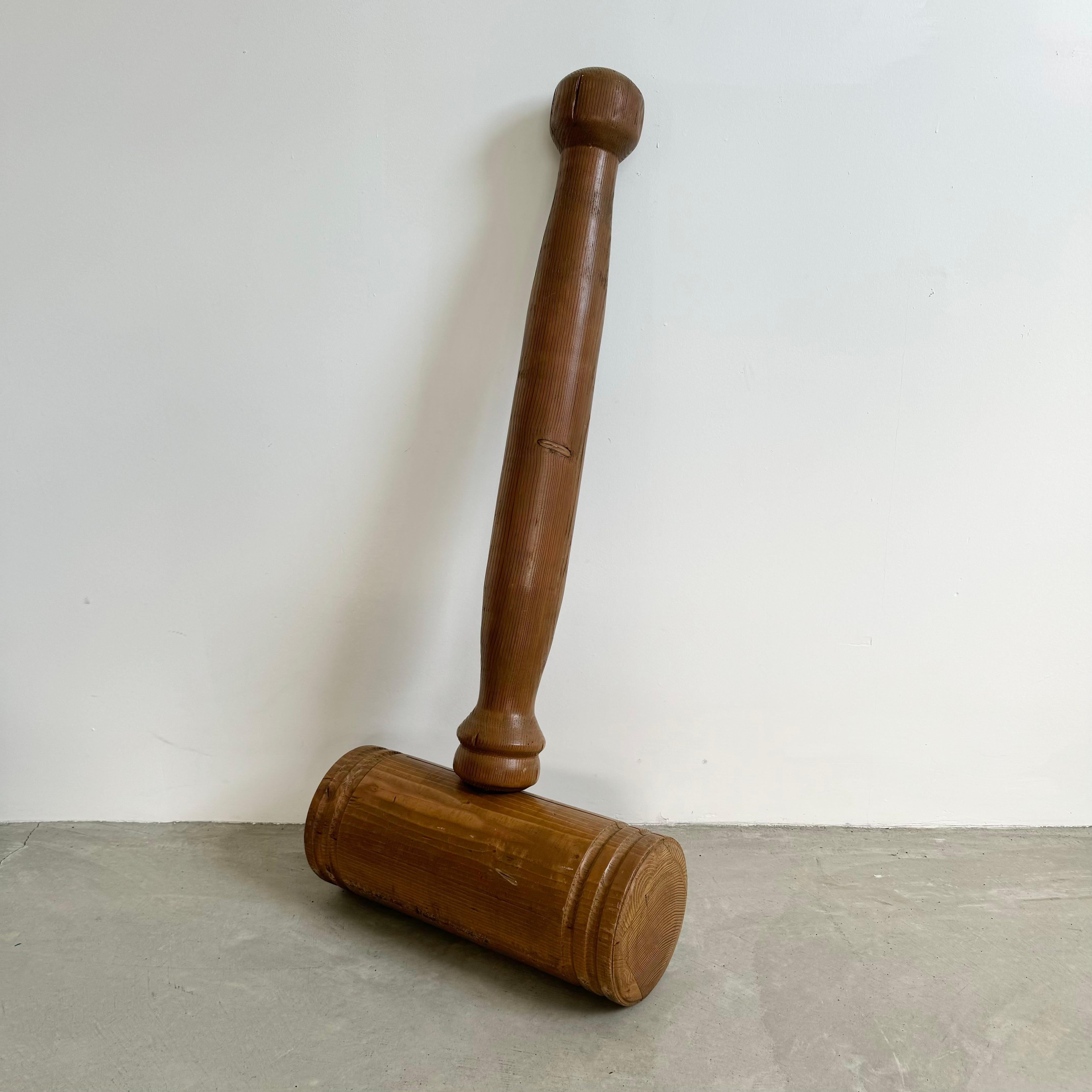 Oversized Gavel, 1970s USA In Good Condition For Sale In Los Angeles, CA