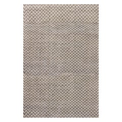Tappeto Terra Geometrico Oversize in Lana Naturale di Doris Leslie Blau