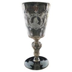 Oversized Goblet, Engraved with the King of Denmark & Norway, 1725