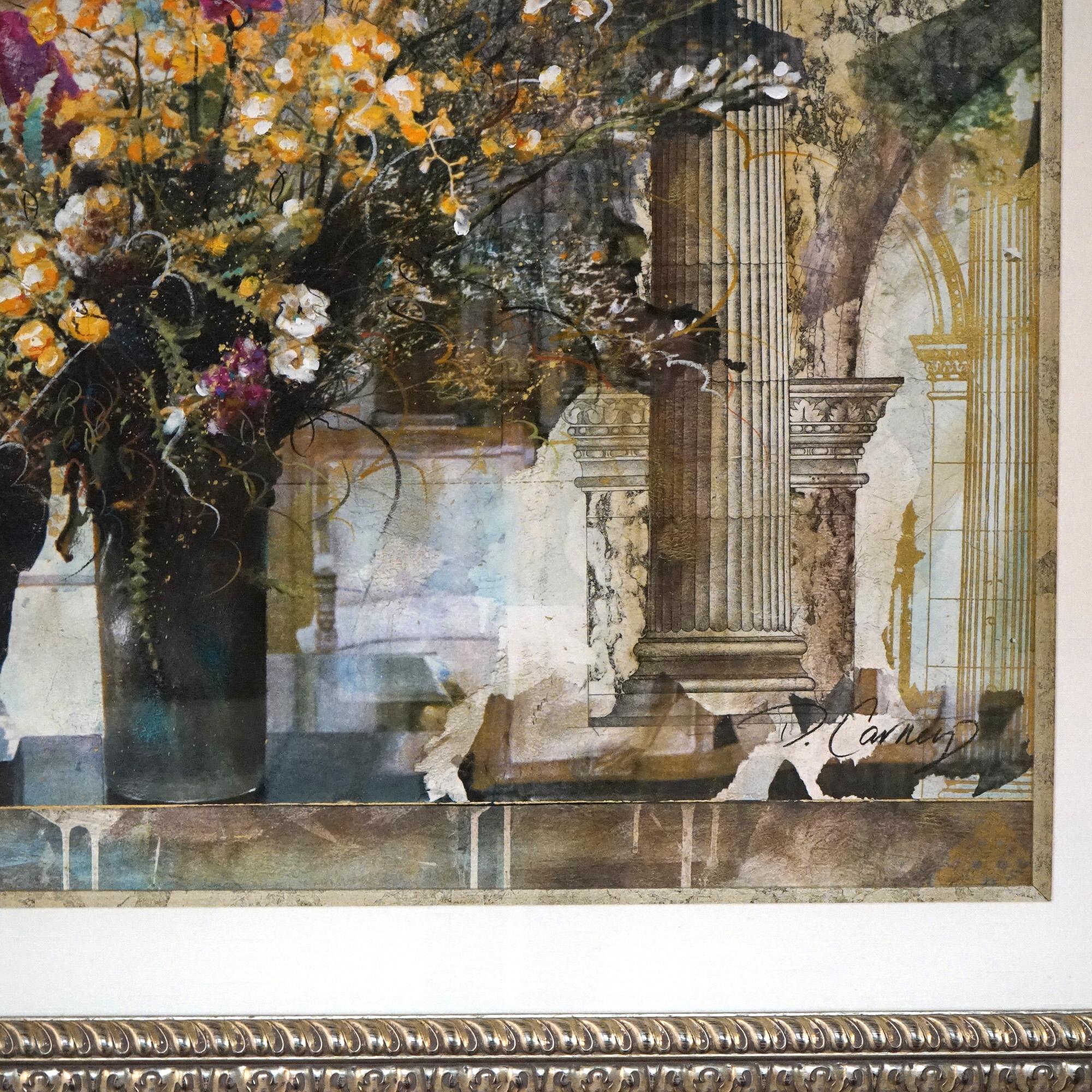 Oversized Grecian Still Life Interior Print, Framed, 20th C For Sale 5