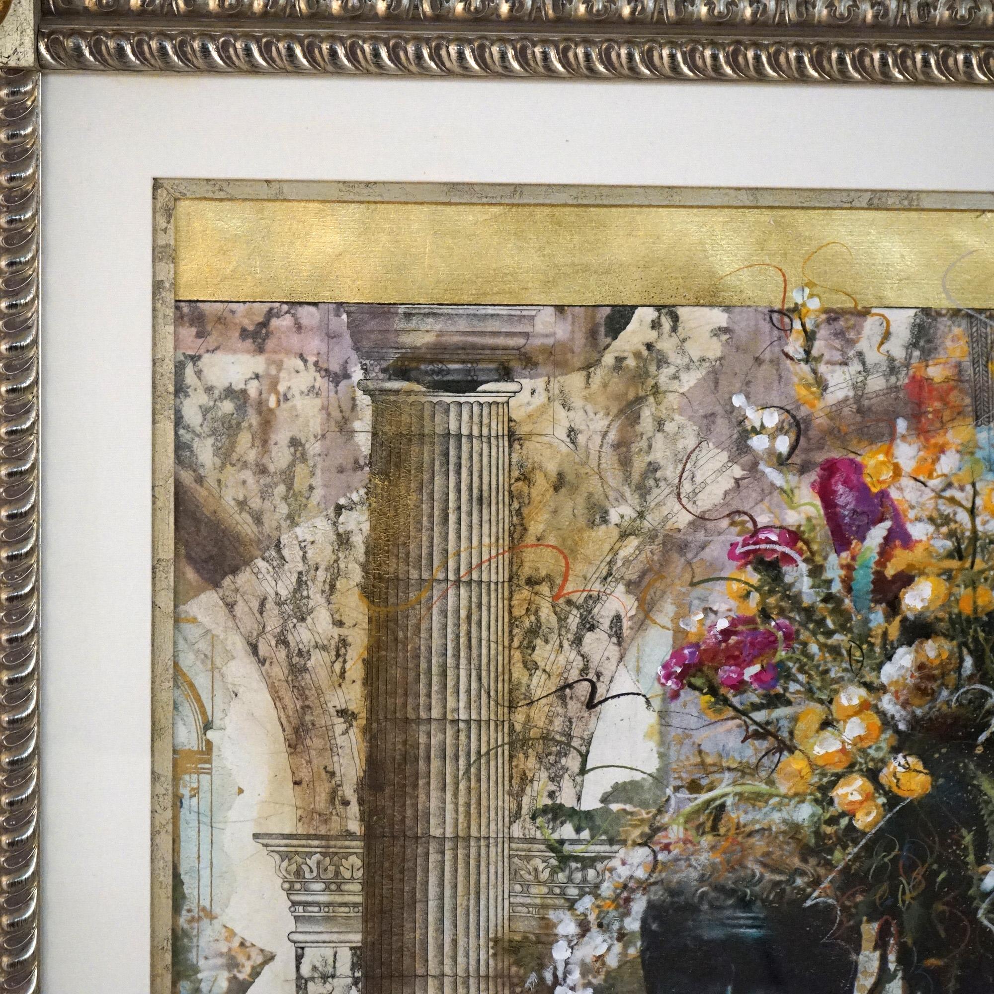 Oversized Grecian Still Life Interior Print, Framed, 20th C For Sale 1