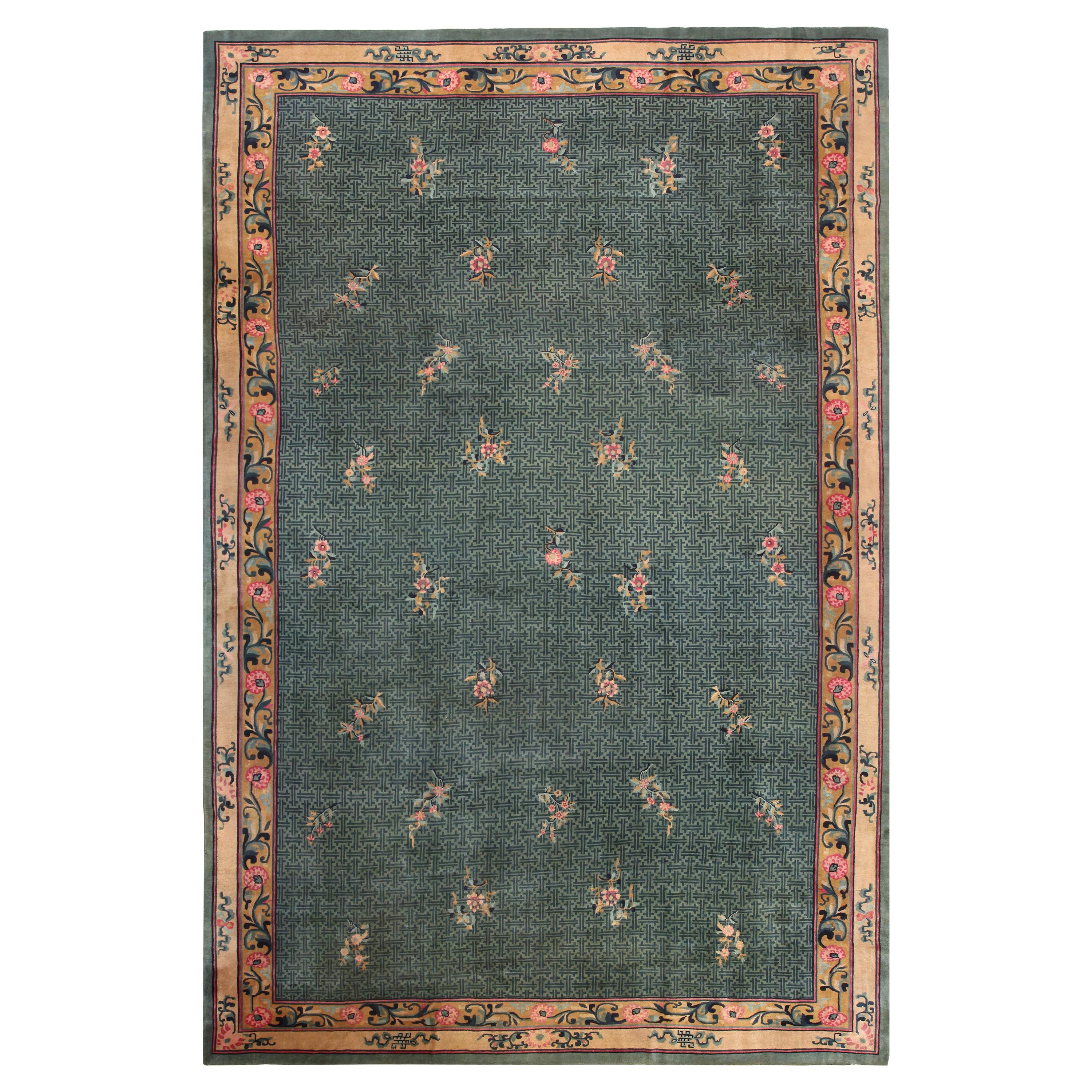 Tapis chinois ancien. 14 pieds x 21 pieds 6 pouces 