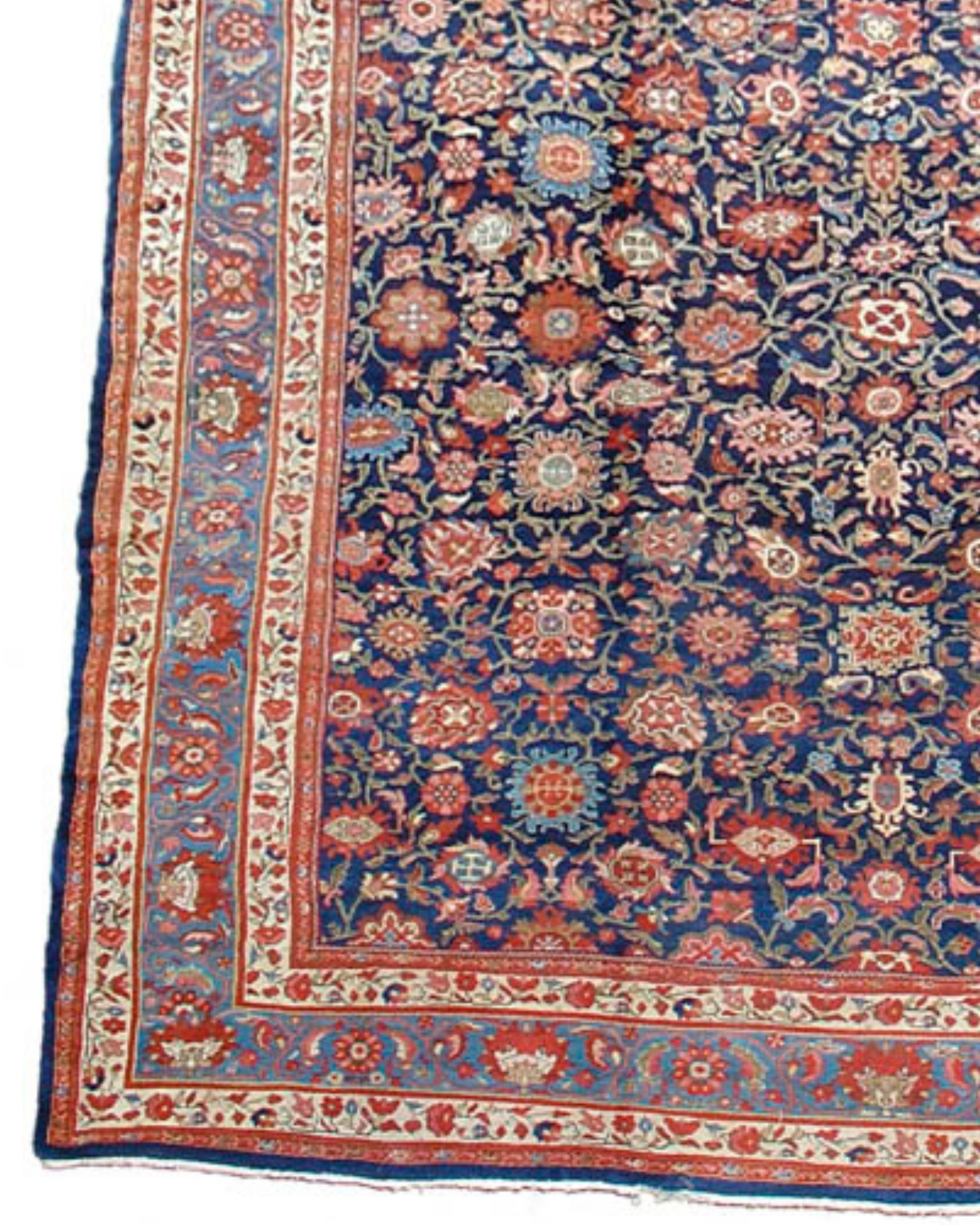 Persian Oversized Hamadan Carpet, Late 19th Century For Sale