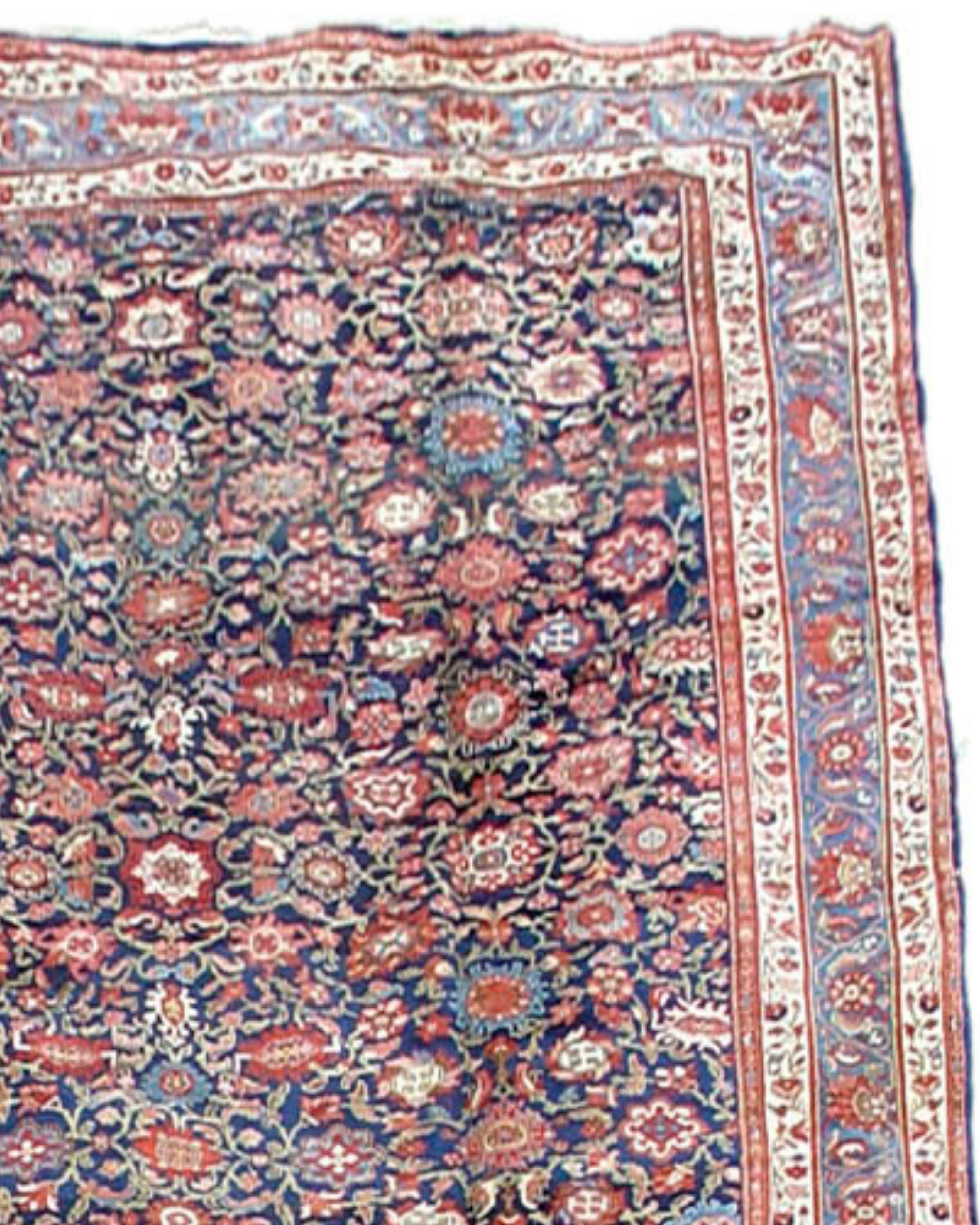 Oversized Hamadan Carpet, Late 19th Century In Excellent Condition For Sale In San Francisco, CA