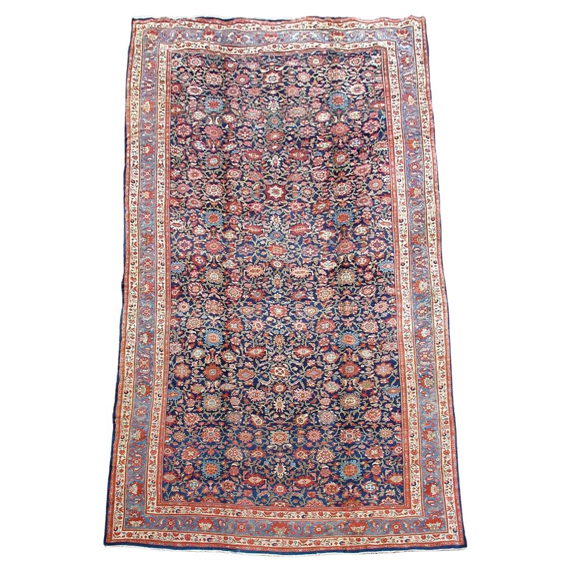 Oversized Hamadan Carpet, Late 19th Century