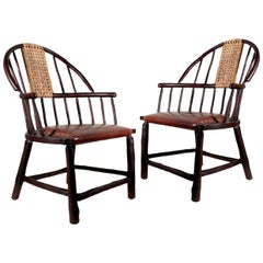 Oversized Handmade Hickory Windsor Chair