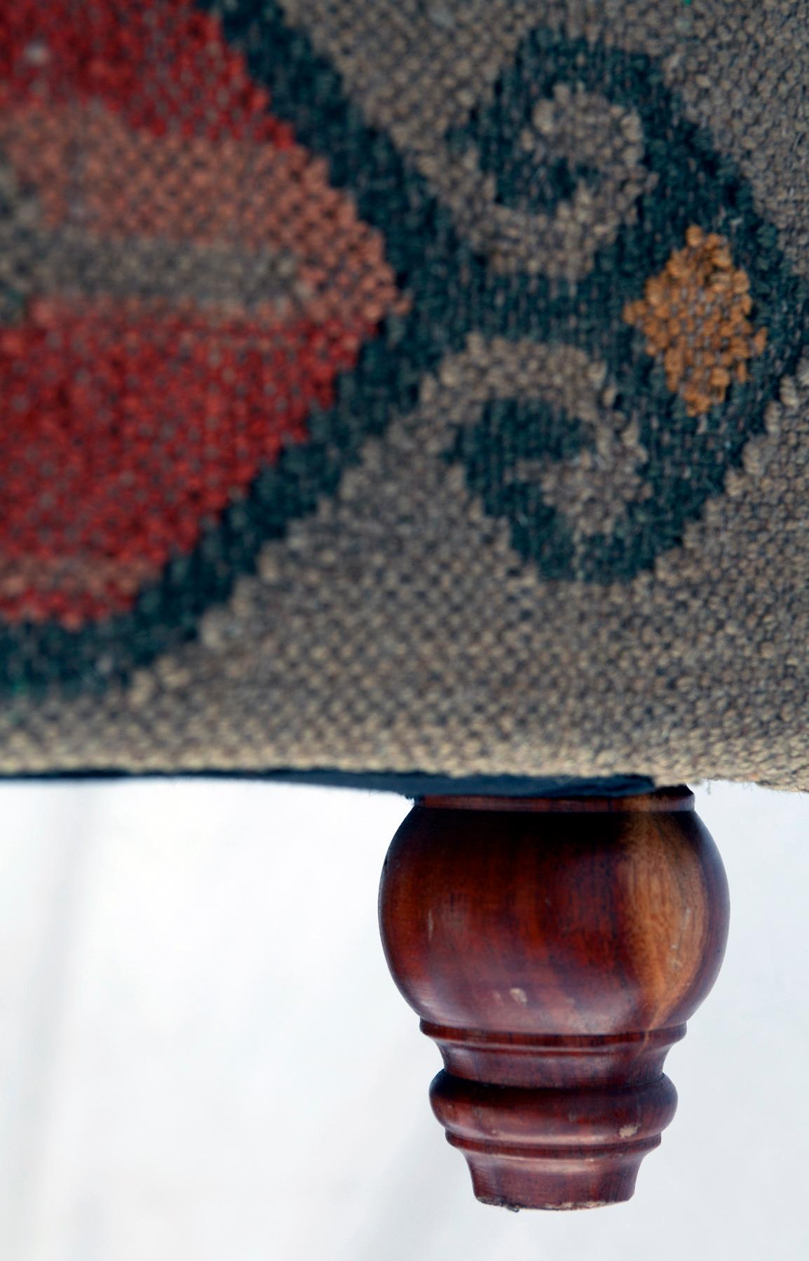 Oversized Handwoven Rustic Square Ottoman 2