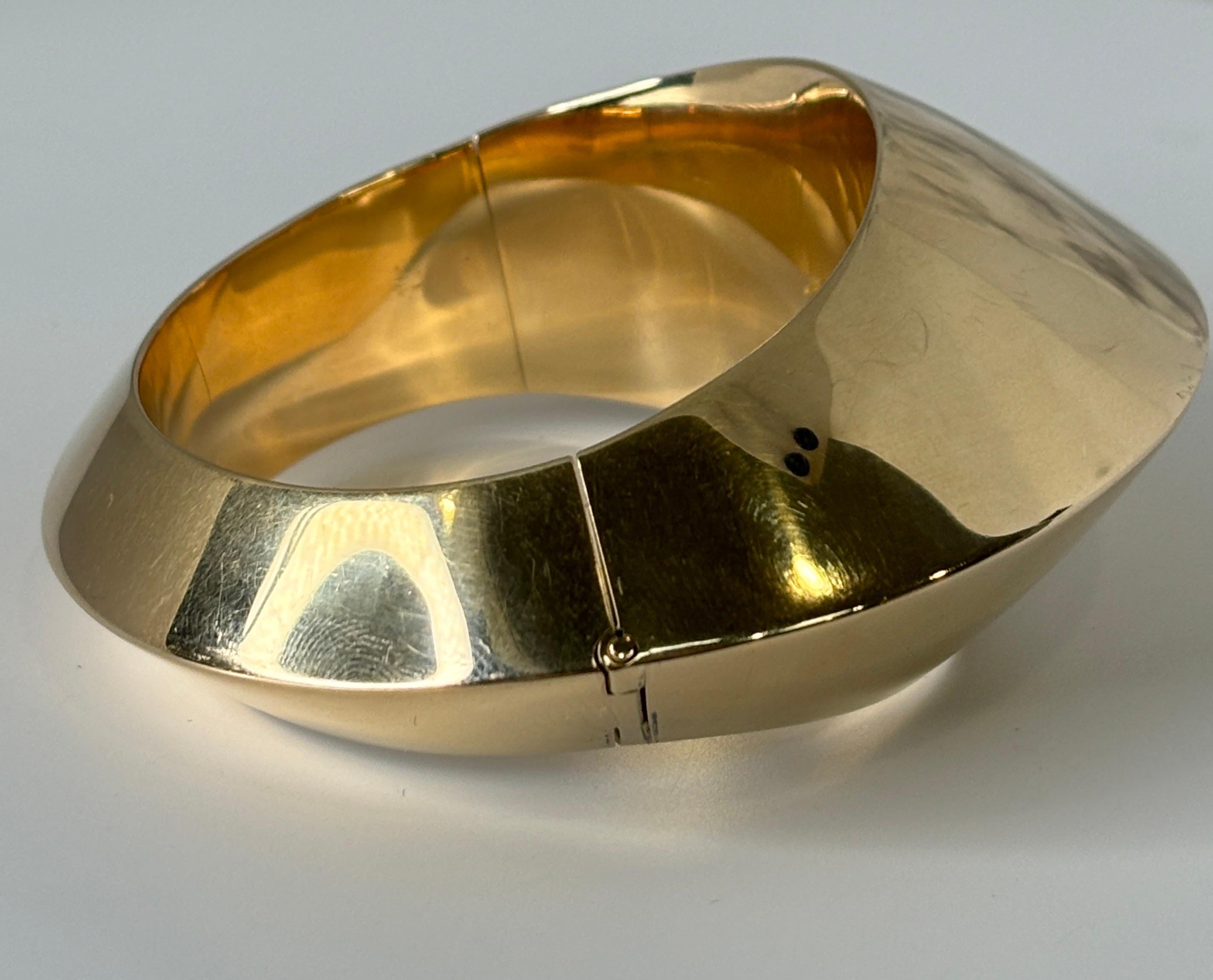 Breites Hans Hansen-Armband aus 18 Karat Gelbgold, Dänemark, Moderne der 1960er Jahre im Angebot 5