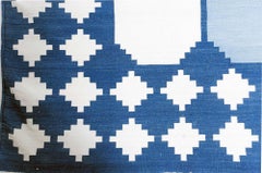 Oversized Indian Dhurrie Cotton Rug by Doris Leslie Blau