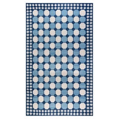 Oversized Indian Dhurrie Cotton Rug by Doris Leslie Blau