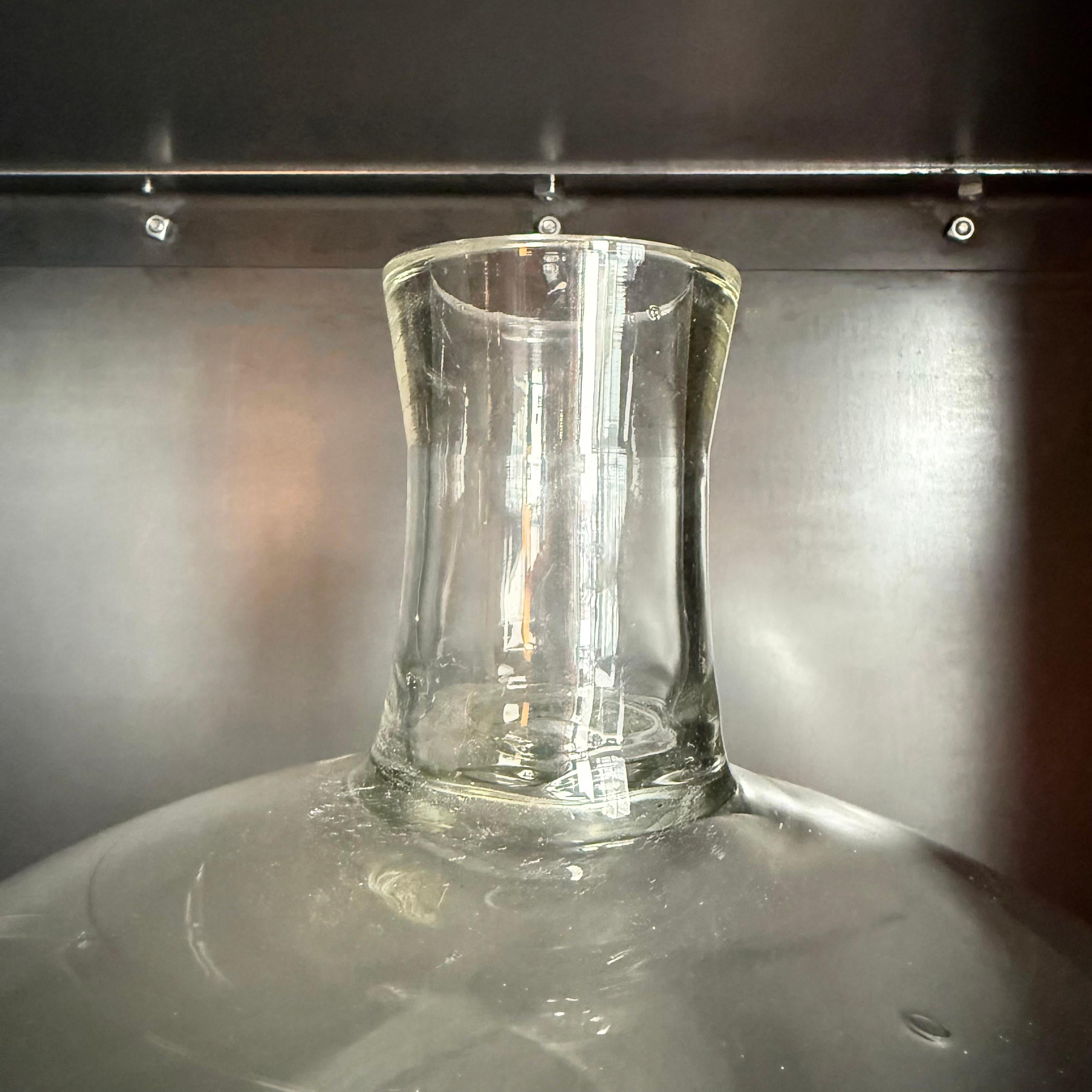 Oversized Industrial Pyrex Glass Bell Jar With Small Side Arm For Sale 5