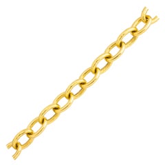 Oversized Italian 18 Karat Gold Bracelet