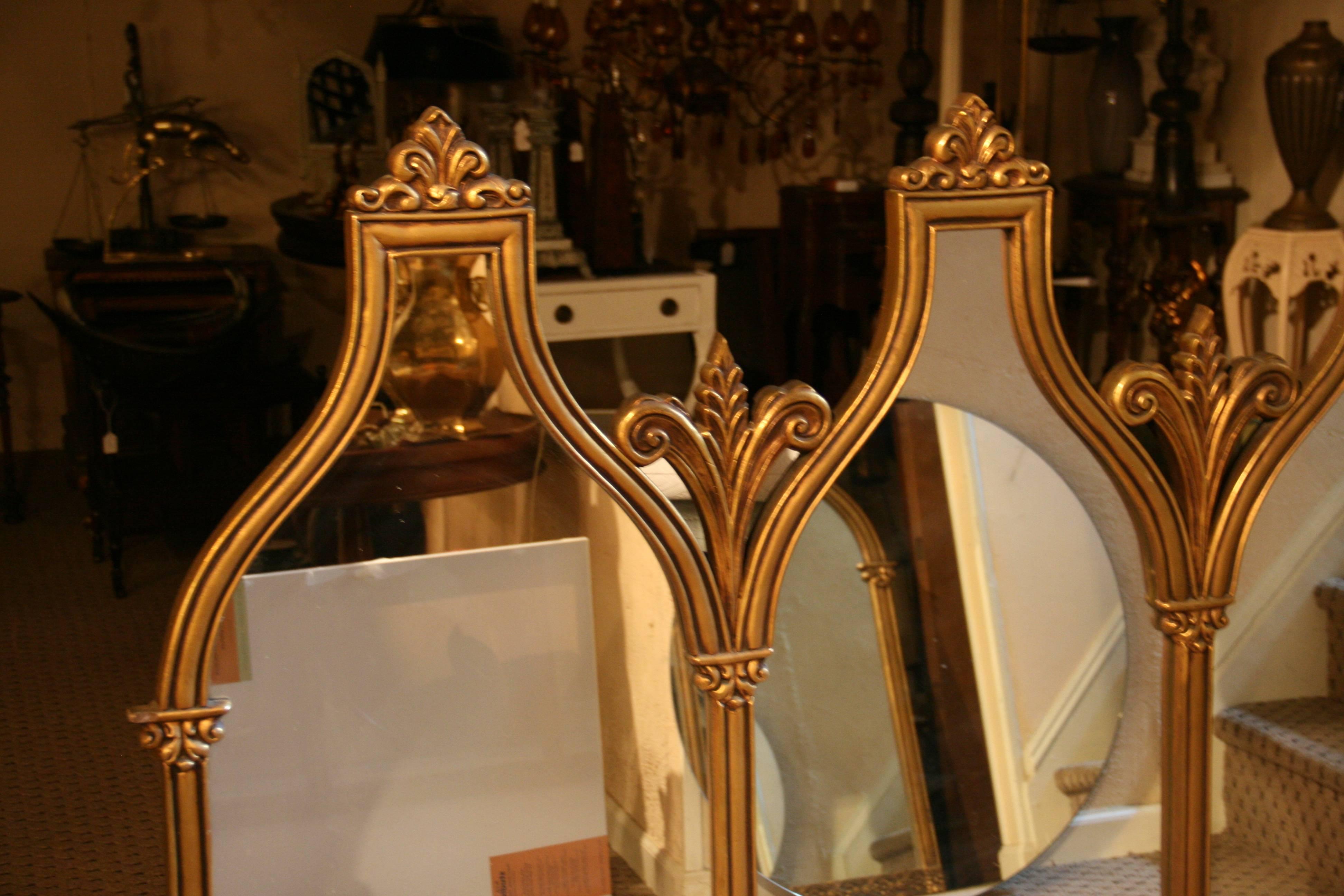 Mid-20th Century Oversized Italian Archtop Mirror