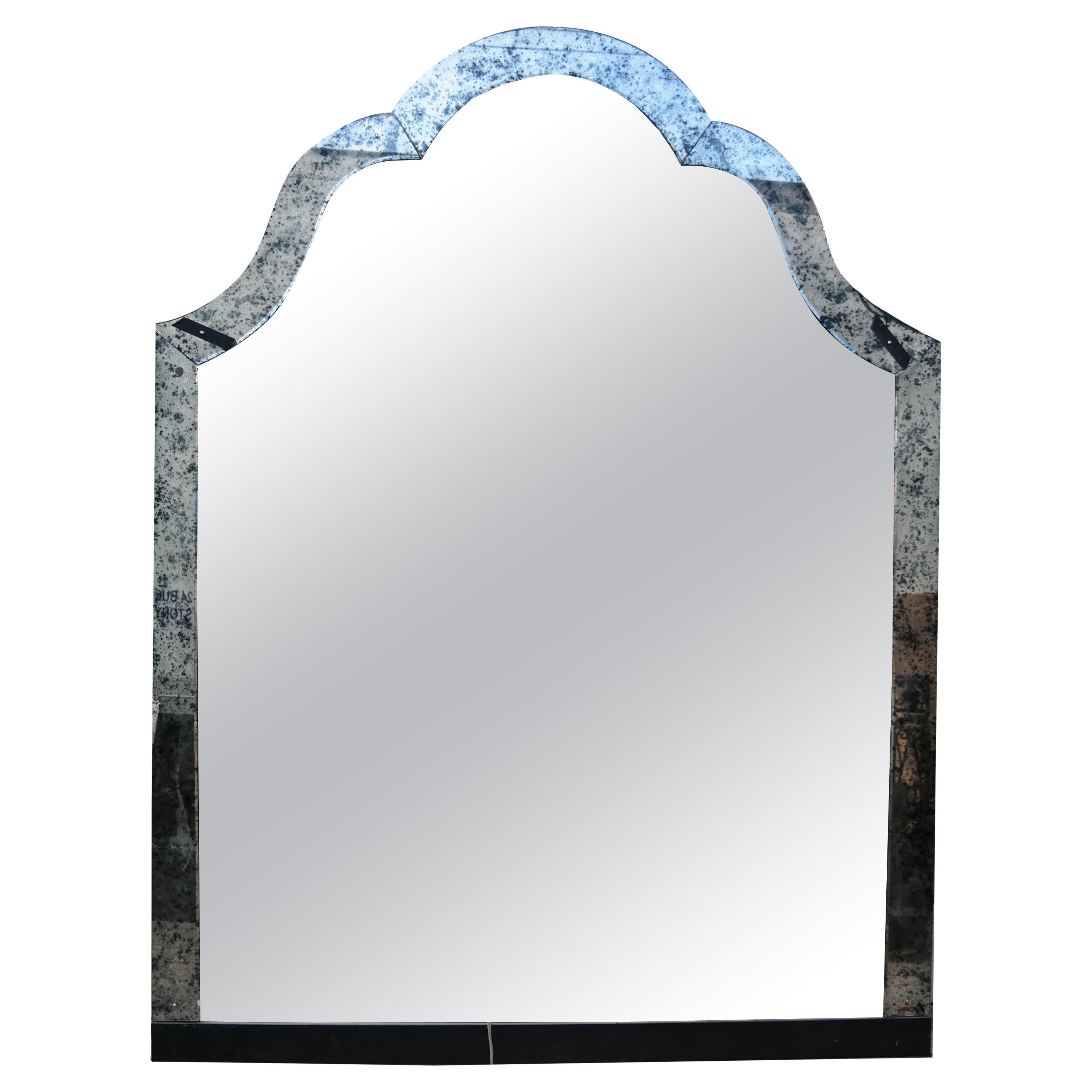 Miroir vénitien surdimensionné de style Jansen en vente