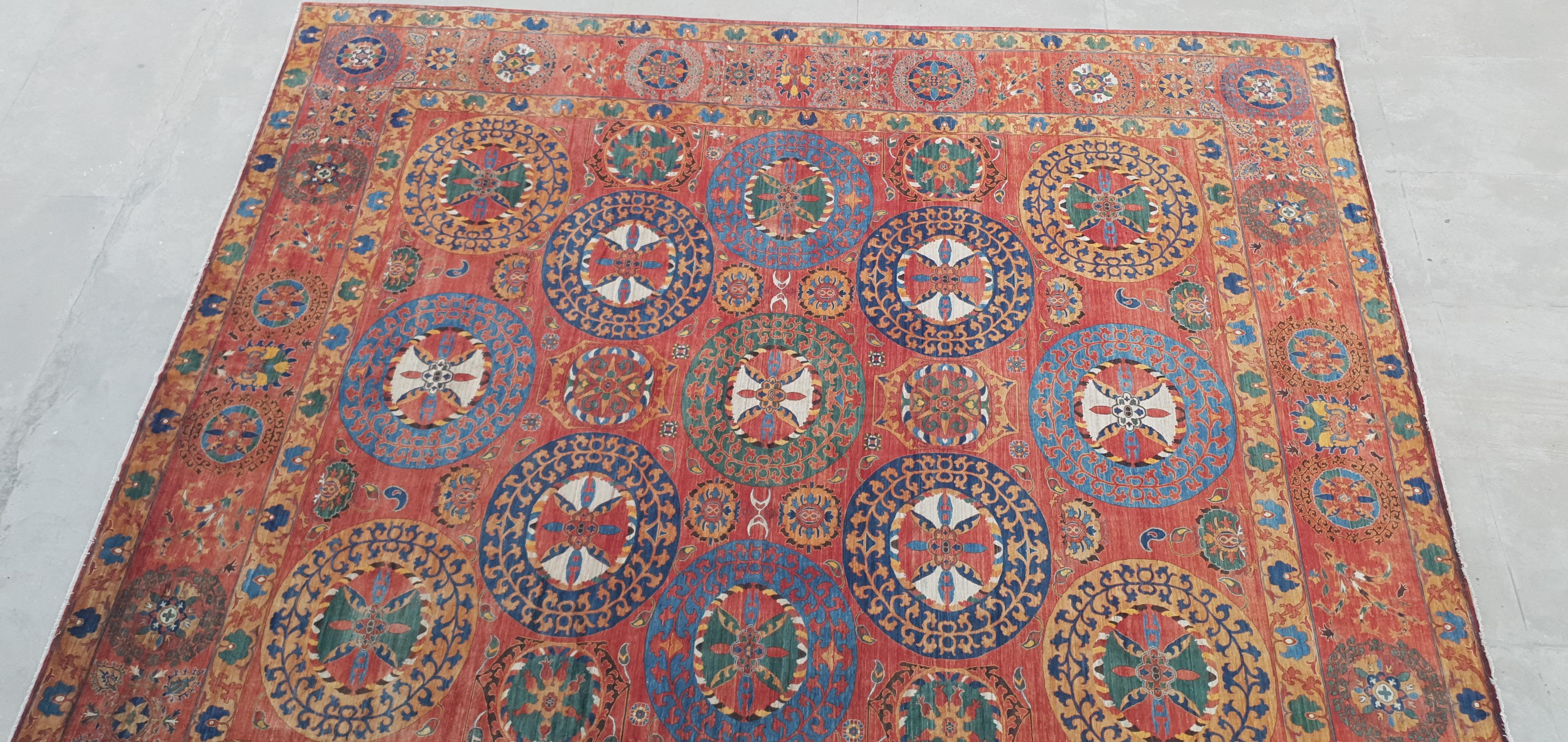 Oversized Rug from Djoharian Design Collection 25 x 22 ft from the movie Spencer In New Condition For Sale In Lohr, Bavaria, DE