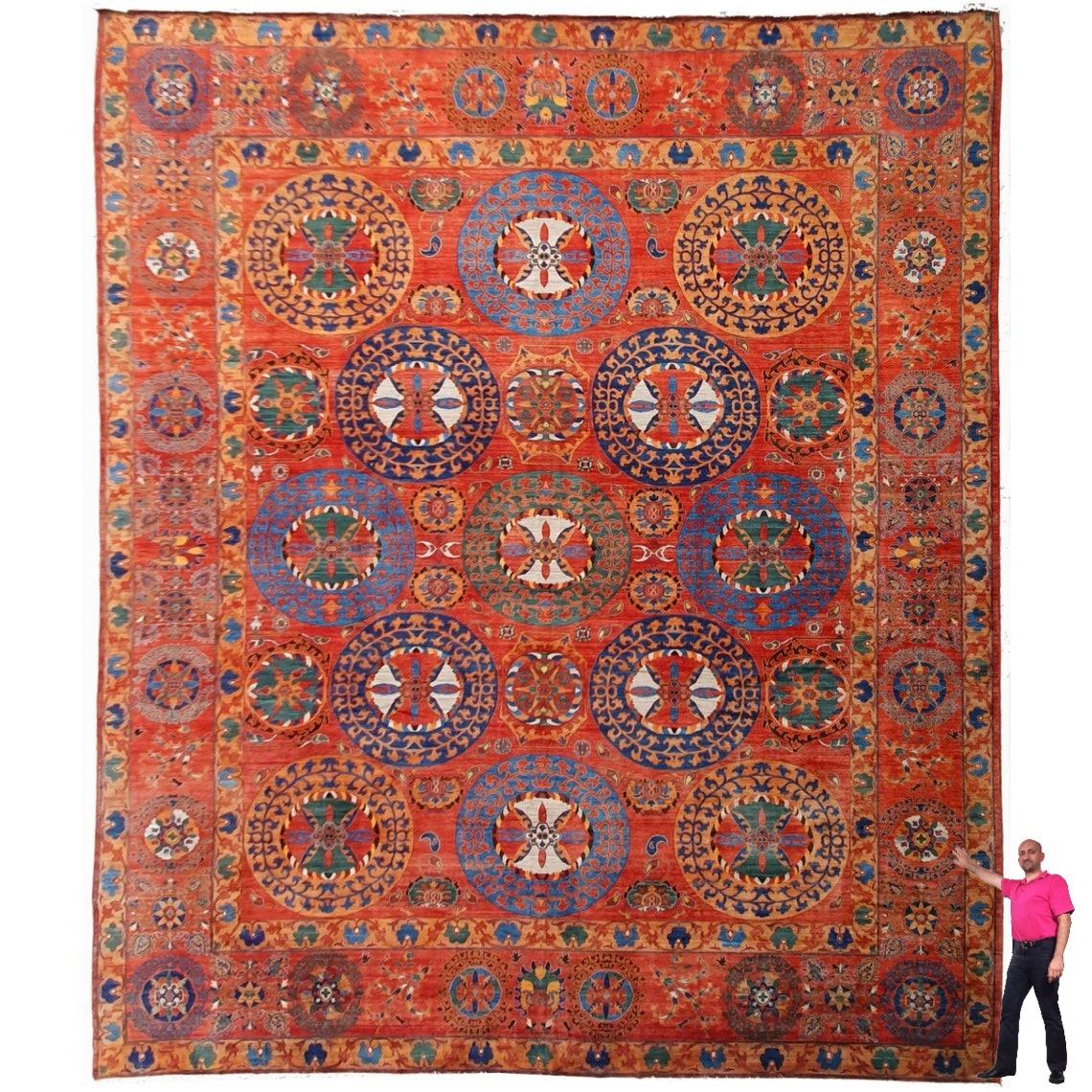 Oversized Rug from Djoharian Design Collection 25 x 22 ft from the movie Spencer For Sale