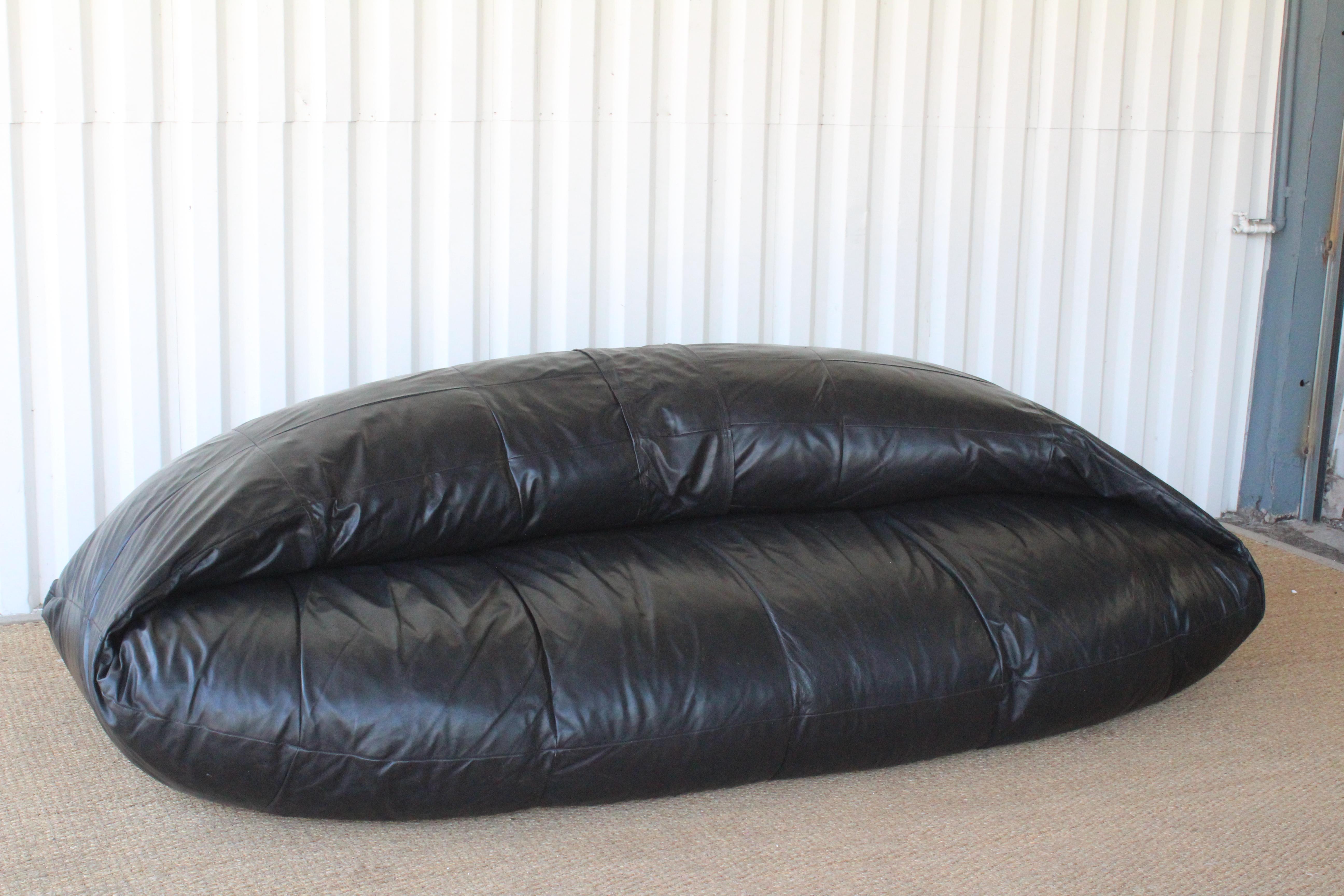 oversized leather sofa