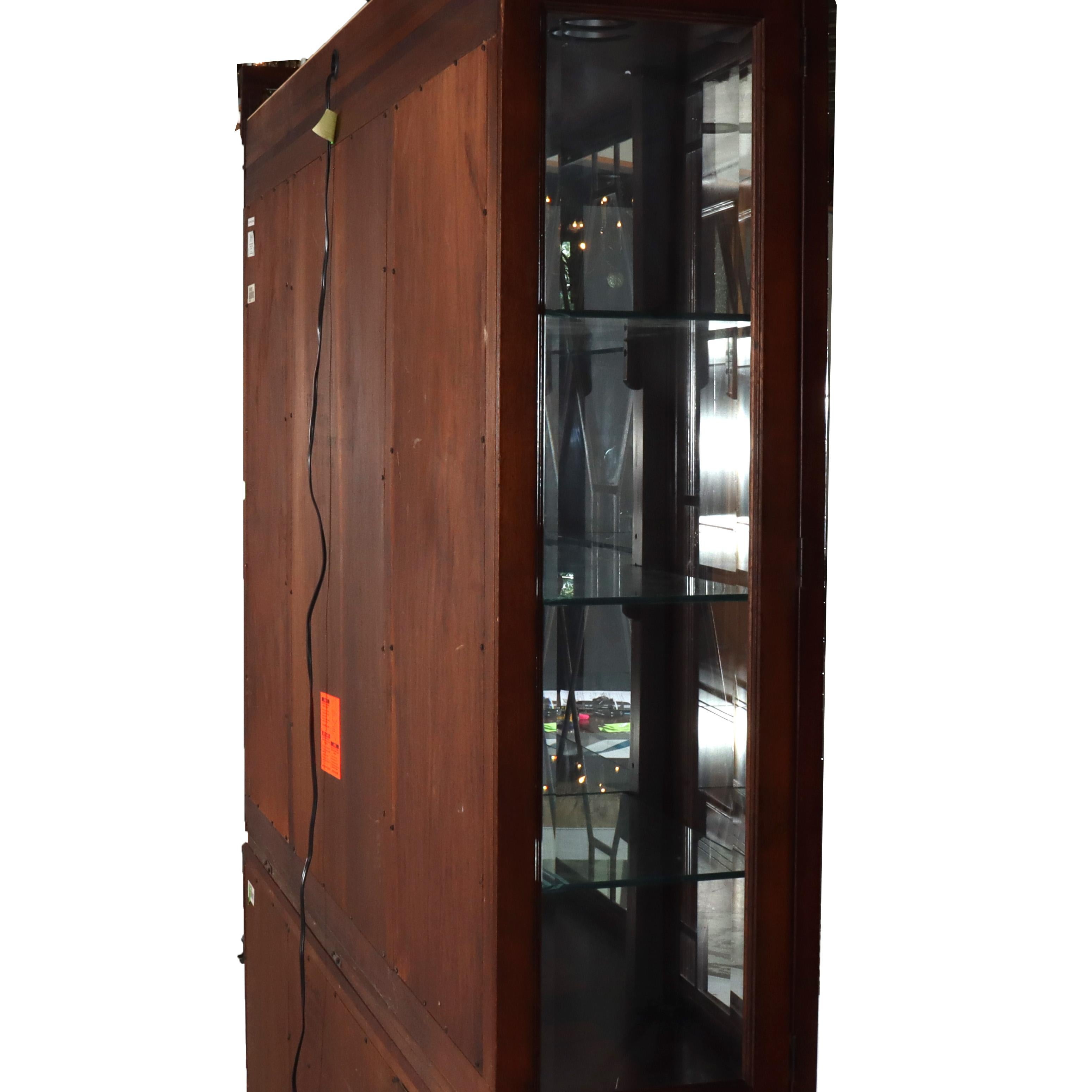 Armadietto per le porcellane in mogano oversize di Lexington Palmer Home in stile Feder del XX secolo in vendita 5