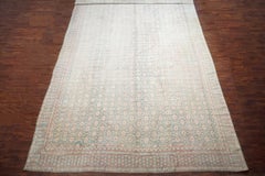 Oversized Light-Blue Indian Agra Rug, circa 1920