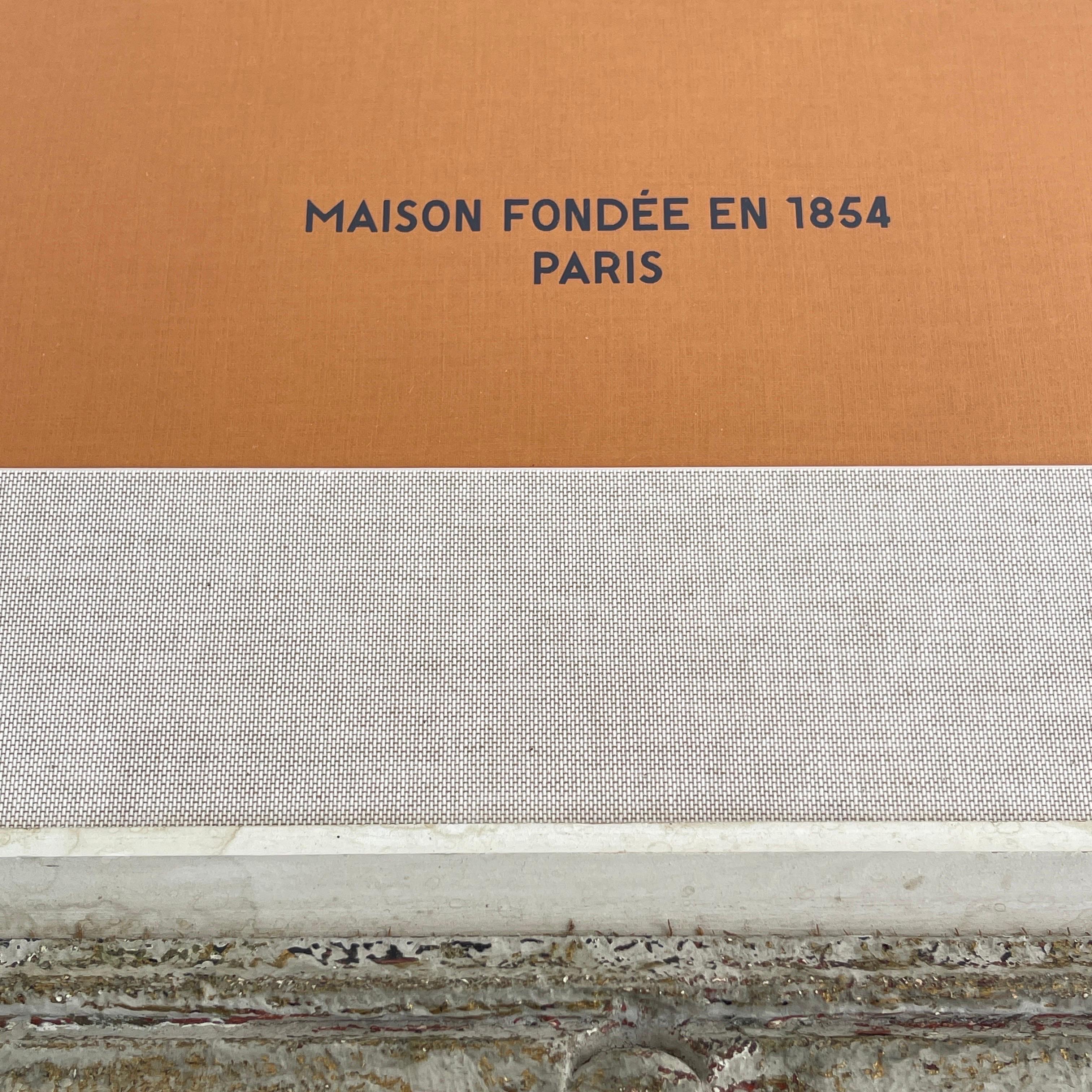 20ième siècle Grand cadre d'art français du grand designer Louis Vuitton dans un cadre vintage, années 1960 en vente