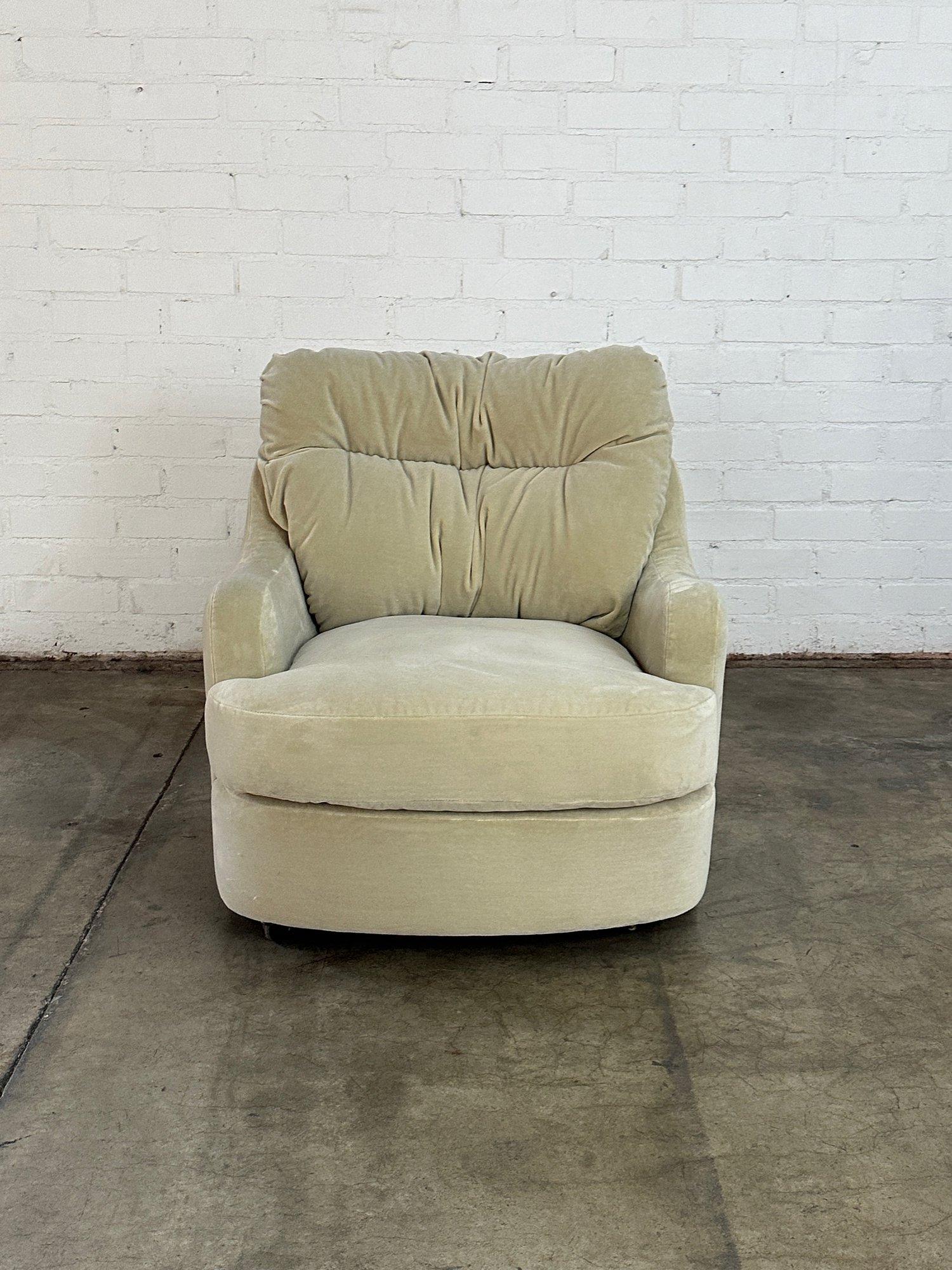 Post-Modern Oversized Lounge chair and ottoman For Sale