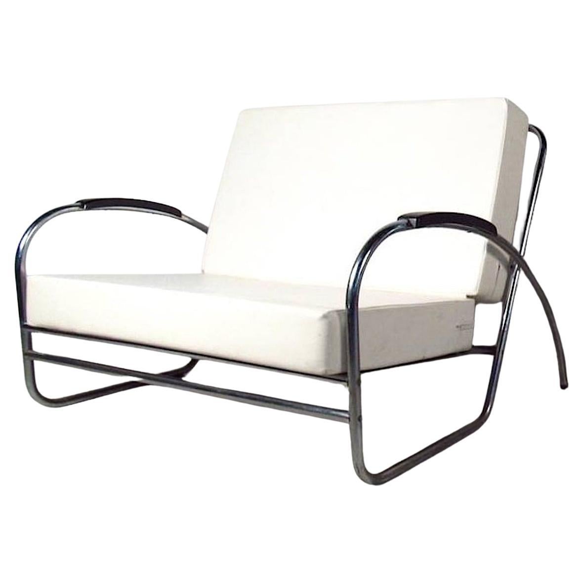 Oversized Lounge Chair by Royal Metal For Sale