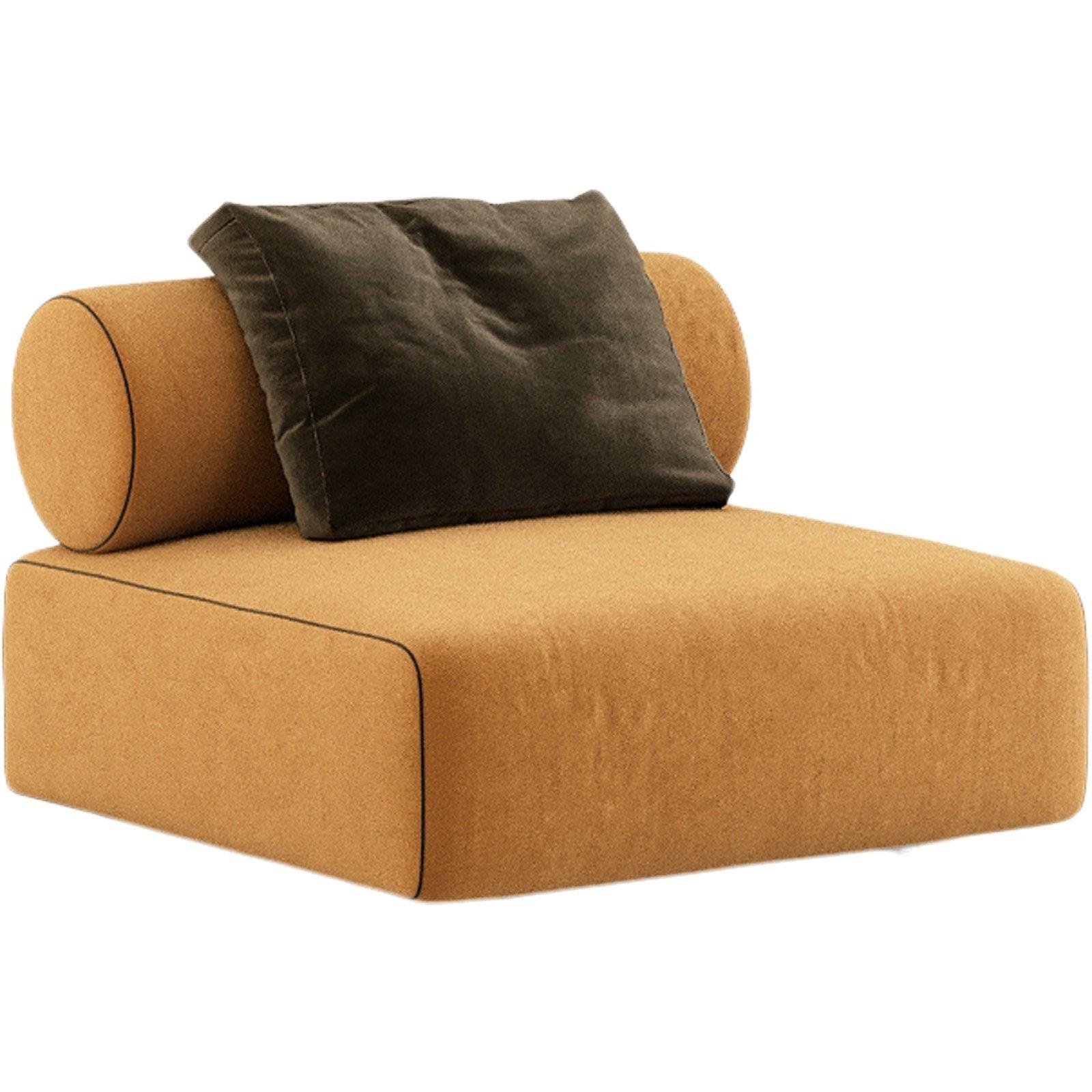 Contemporary Oversized Lounge Chair In Black Steel & Brushed Gold Detailing For Sale