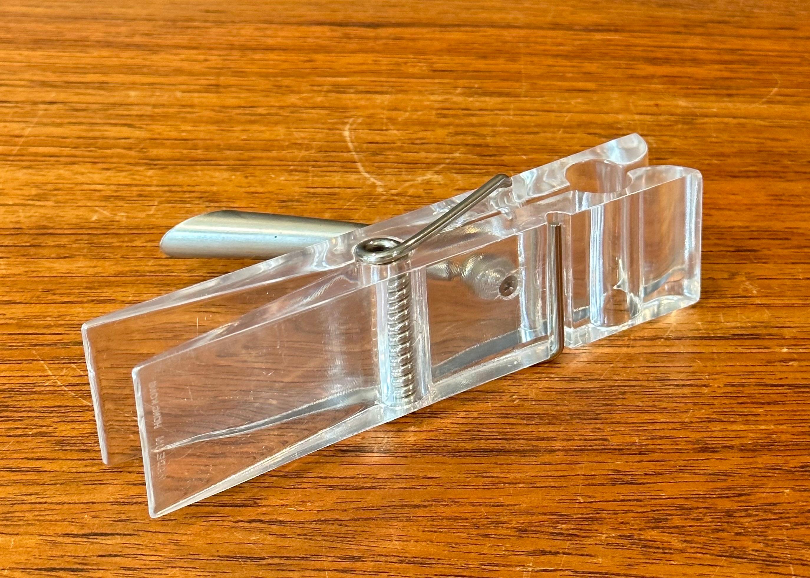 Oversized Lucite Clothespin Paperweight / Pen Holder / Desk Accessory For Sale 5
