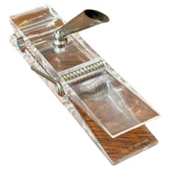 Oversized Lucite Clothespin Paperweight / Pen Holder / Desk Accessory