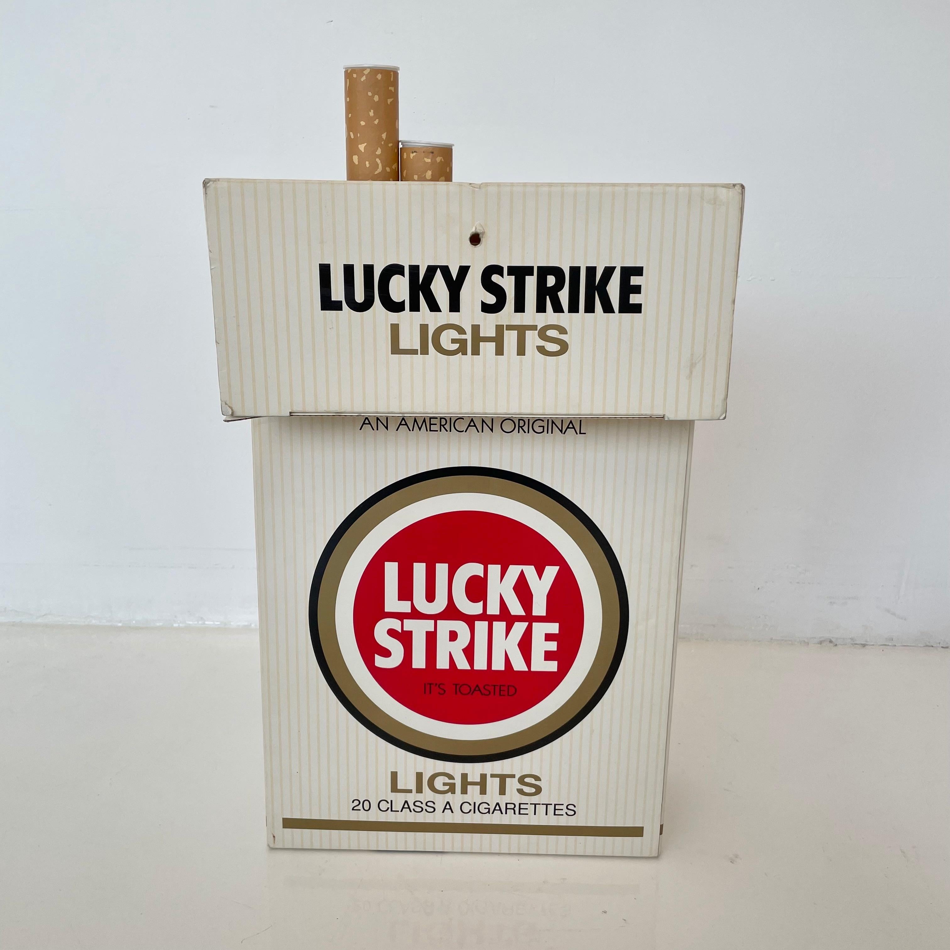 American Oversized Lucky Strike Cigarettes Store Display