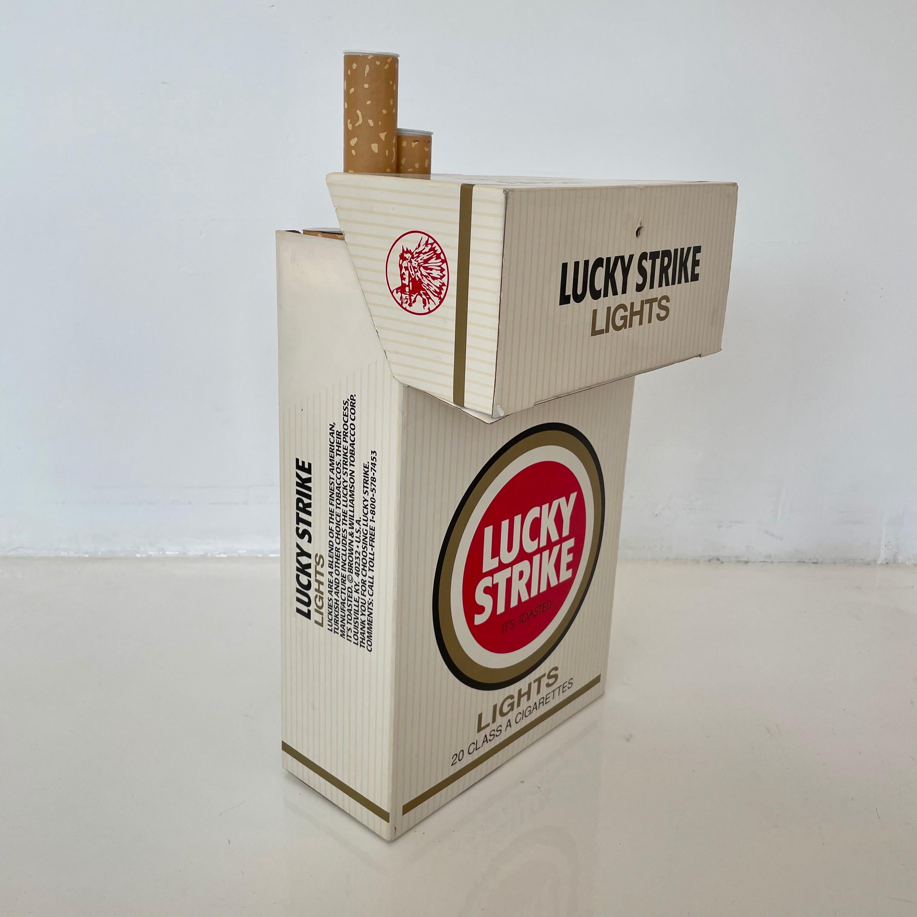 Late 20th Century Oversized Lucky Strike Cigarettes Store Display