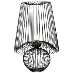 Lampadaire surdimensionné en métal Koy en noir, hauteur 47.25 in