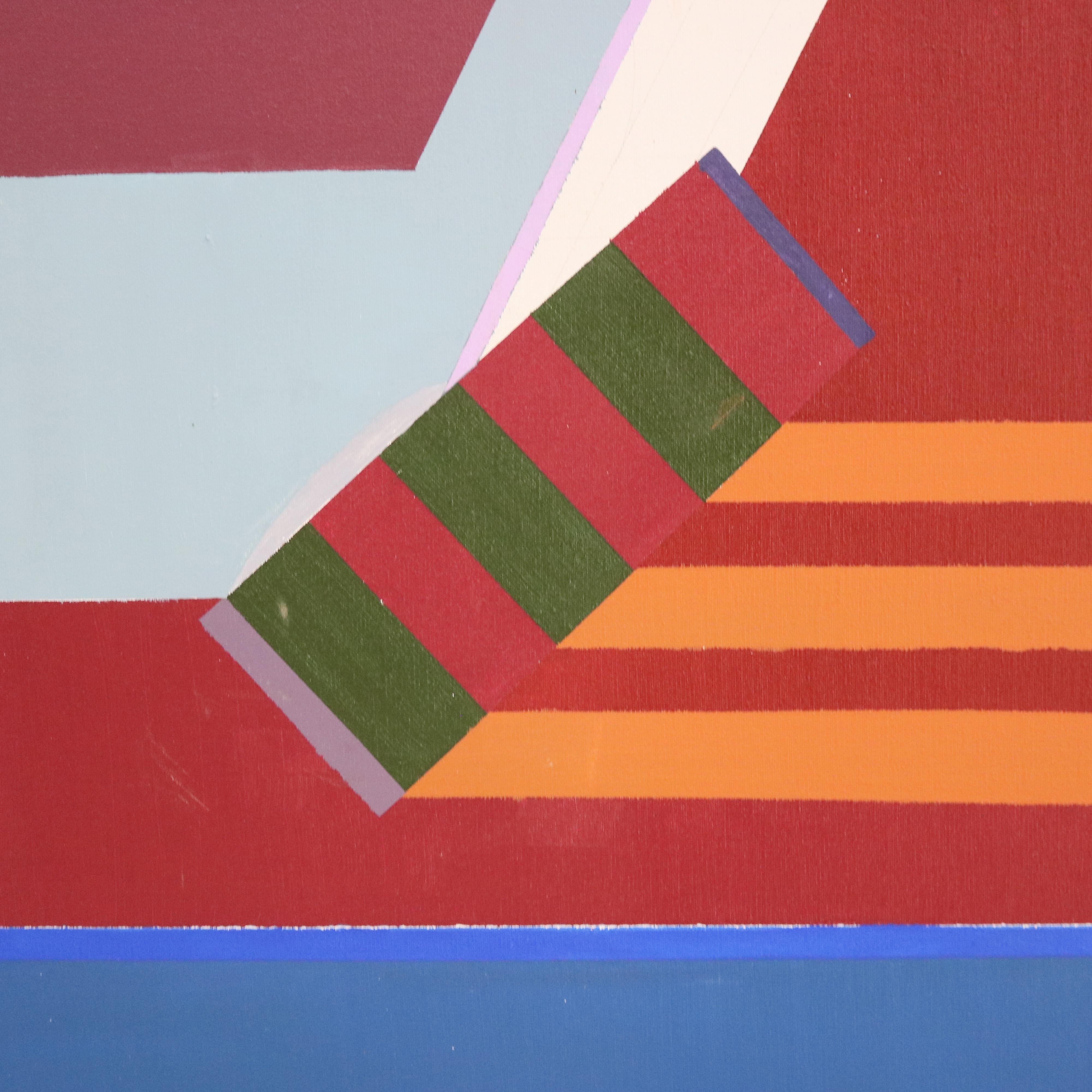 Übergroße Mid Century Modern Abstract Impressionist Öl auf Leinwand Gemälde signiert von Sharie Jones C1968

Maße - 48 