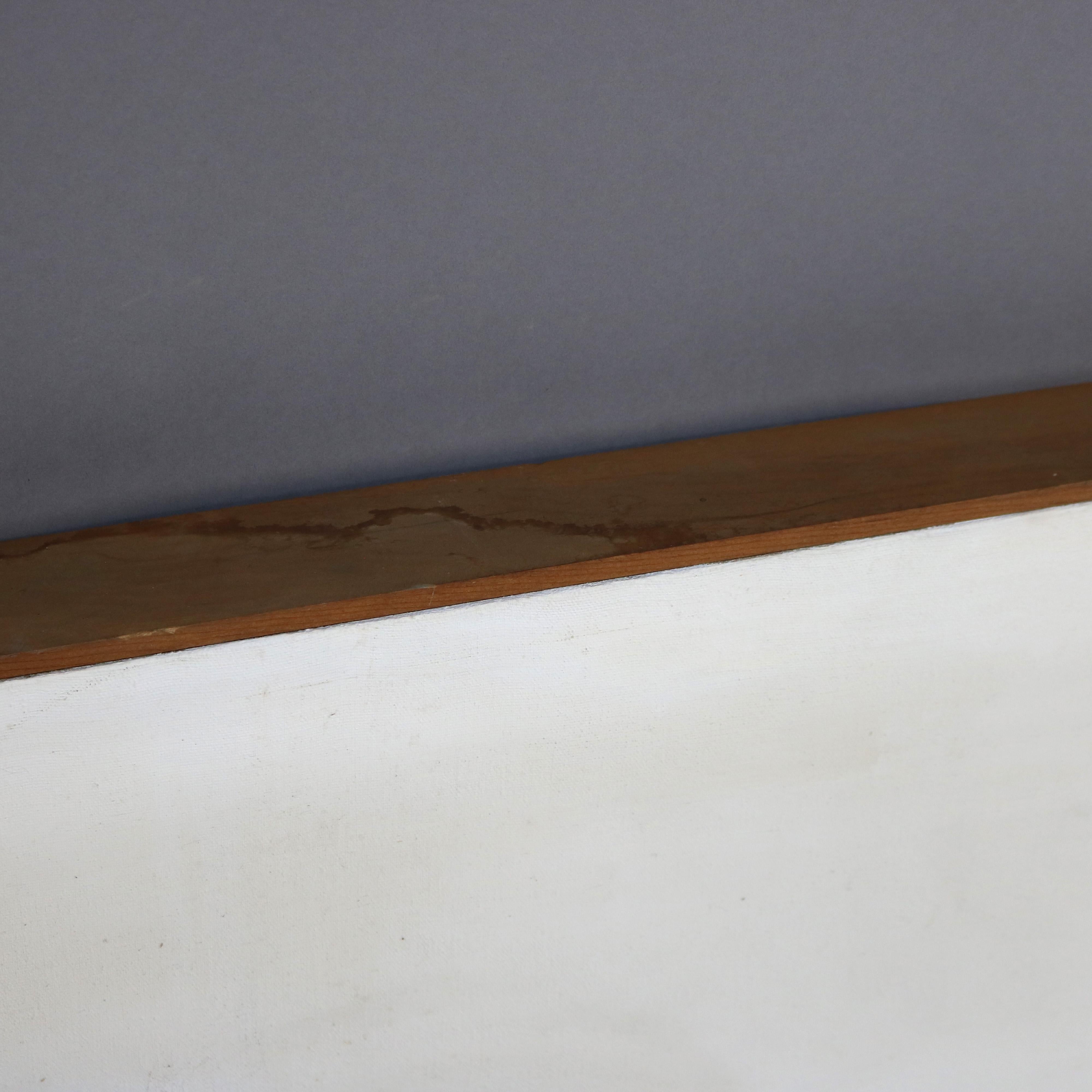 Abstrakt-impressionistisches Gemälde in Übergröße, Öl auf Leinwand, Mid-Century Modern, Gemälde C1968 im Angebot 4
