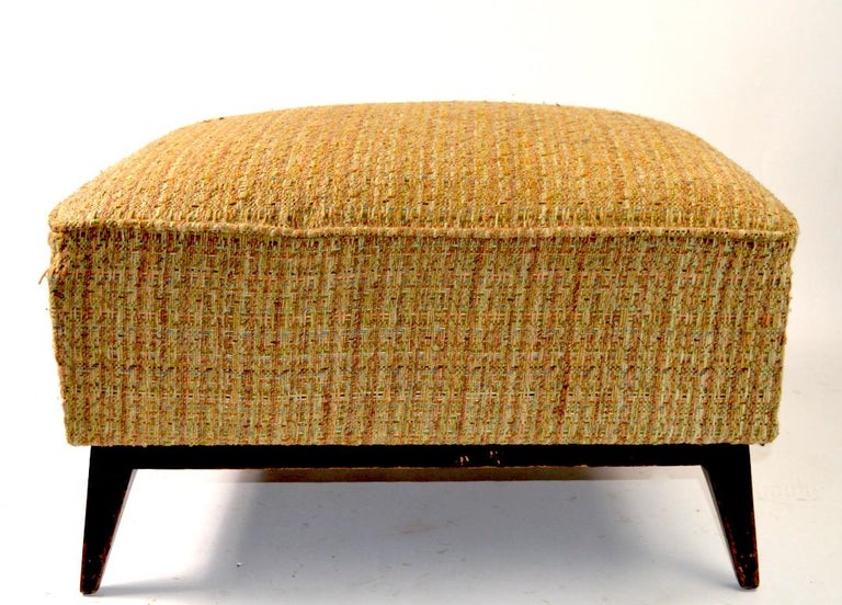 Oversized Mid Century Ottoman Footrest Pouf at 1stDibs