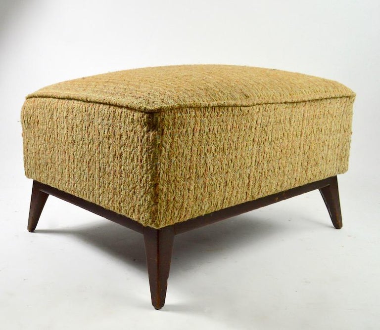 Oversized Mid Century Ottoman Footrest Pouf at 1stDibs
