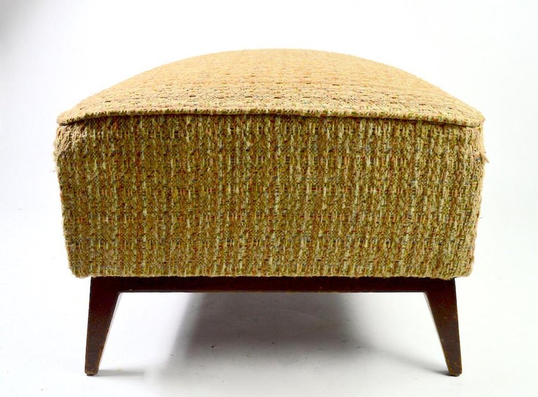 Oversized Mid Century Ottoman Footrest Pouf at 1stDibs