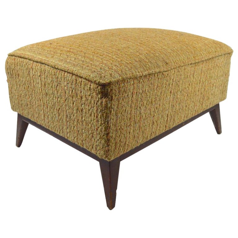 Oversized Mid Century Ottoman Footrest Pouf at 1stDibs