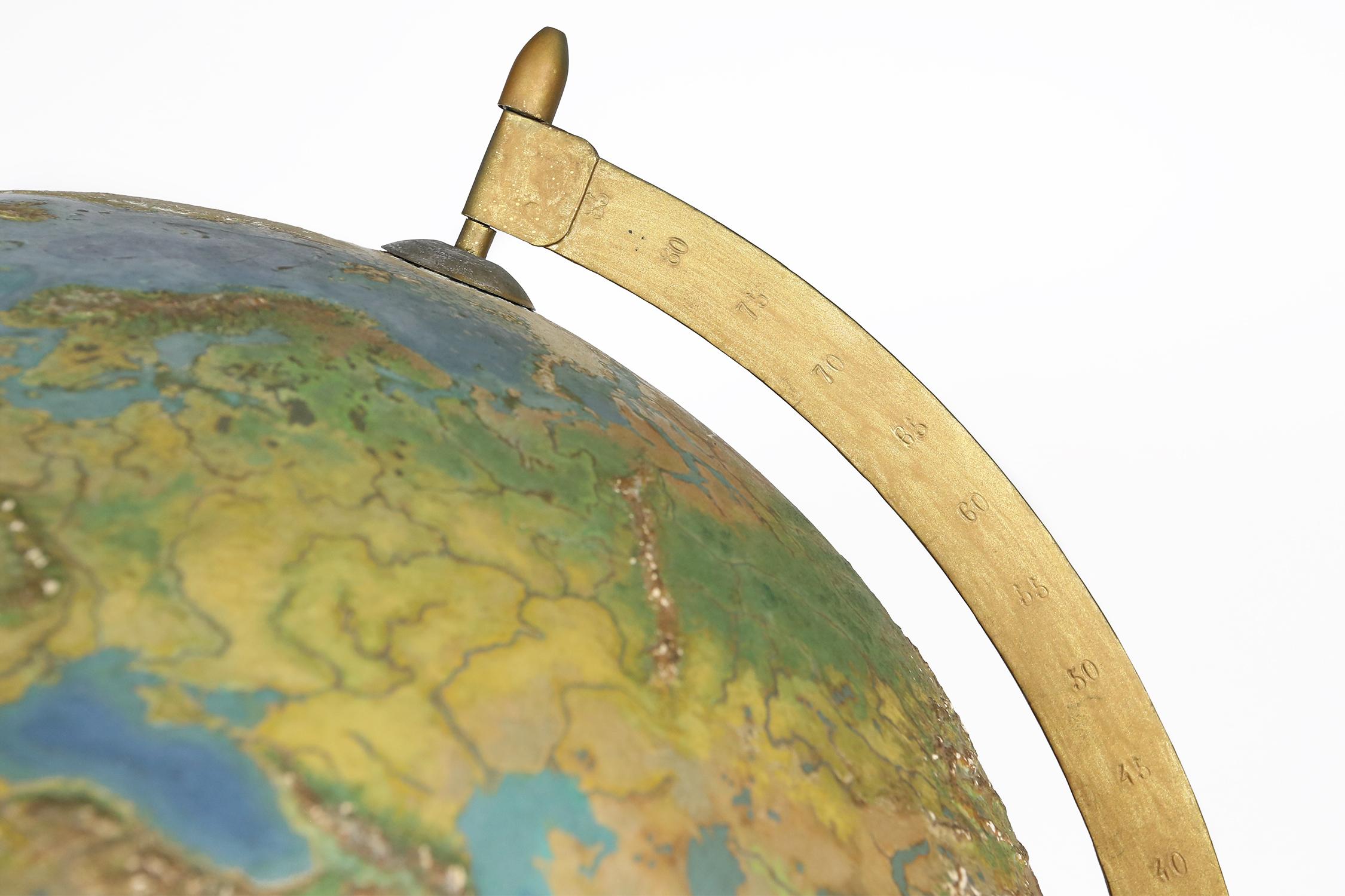 Mid-Century Modern Oversized Midcentury Italian World Globe, 1950s For Sale