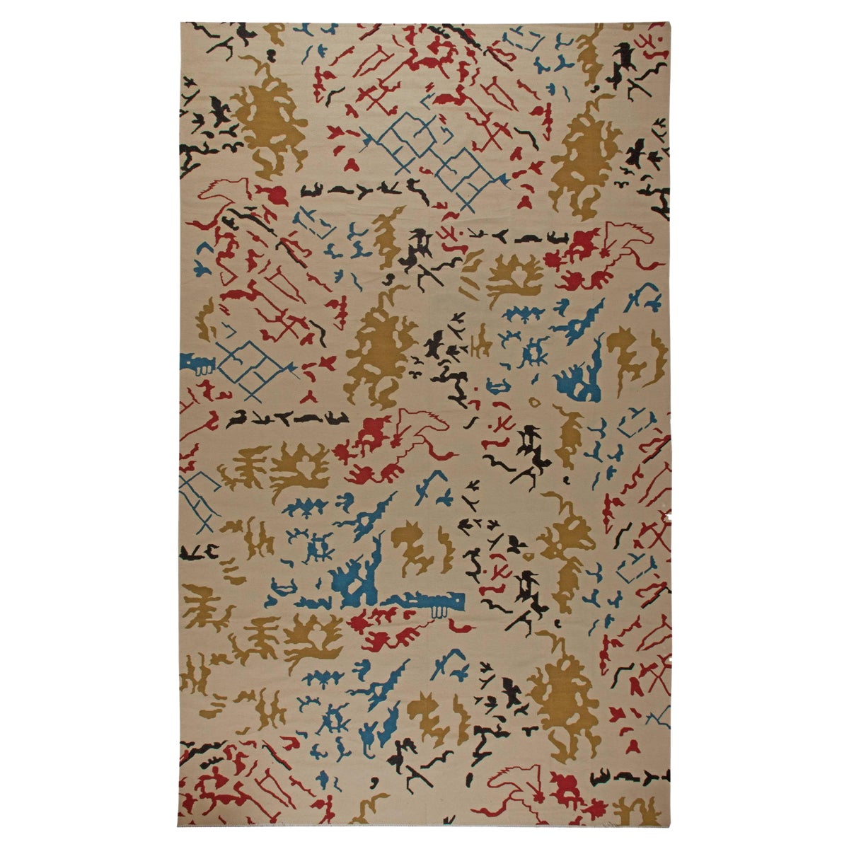 Tappeto moderno oversize a trama piatta Doris Leslie Blau in vendita