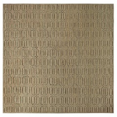 Tappeto geometrico marocchino oversize in lana annodata a mano di Doris Leslie Blau