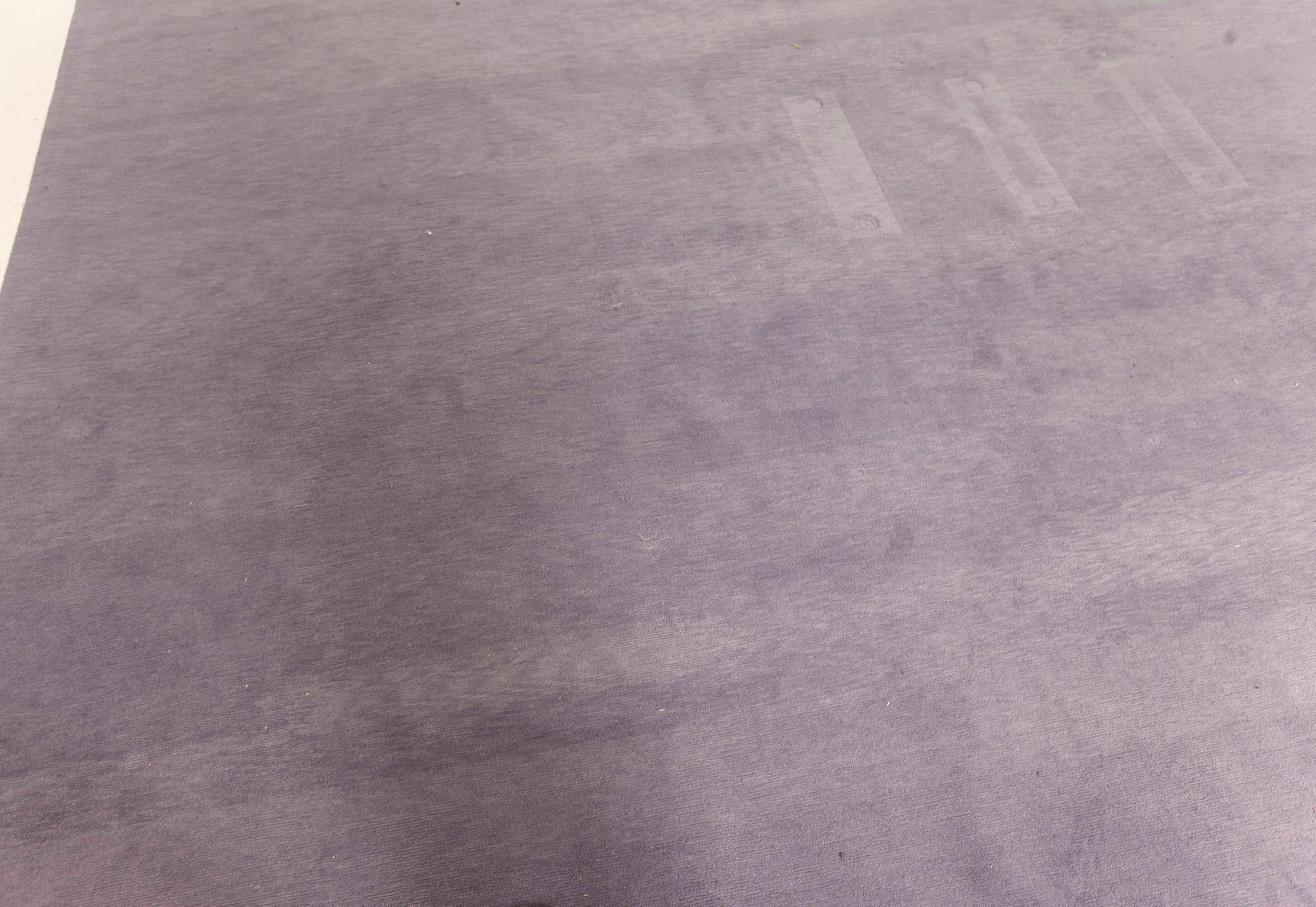 Hand-Knotted Oversized Modern Smoky Amethyst Handmade Mohair Rug by Doris Leslie Blau For Sale