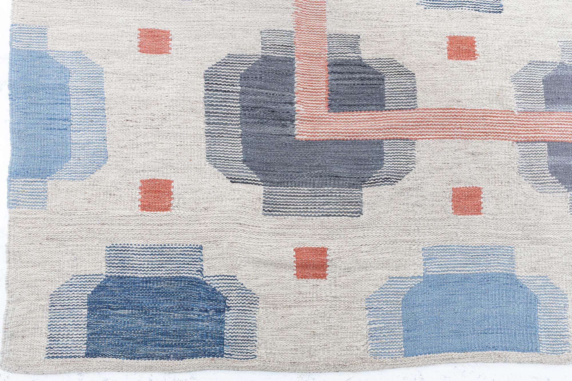 Tappeto geometrico sovradimensionato di ispirazione svedese di Doris Leslie Blau
Dimensioni: 15'0