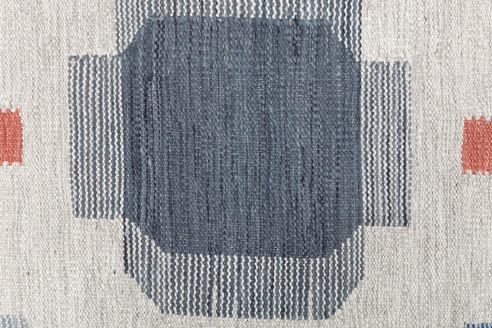 Lana Tappeto geometrico sovradimensionato di ispirazione svedese di Doris Leslie Blau in vendita