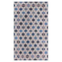Oversized Modern Swedish-Inspired Geometric Rug by Doris Leslie Blau