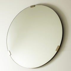 Oversized Modernist "Record" Wall Mirror, Axel Einar Hjorth, Sweden, 1930s