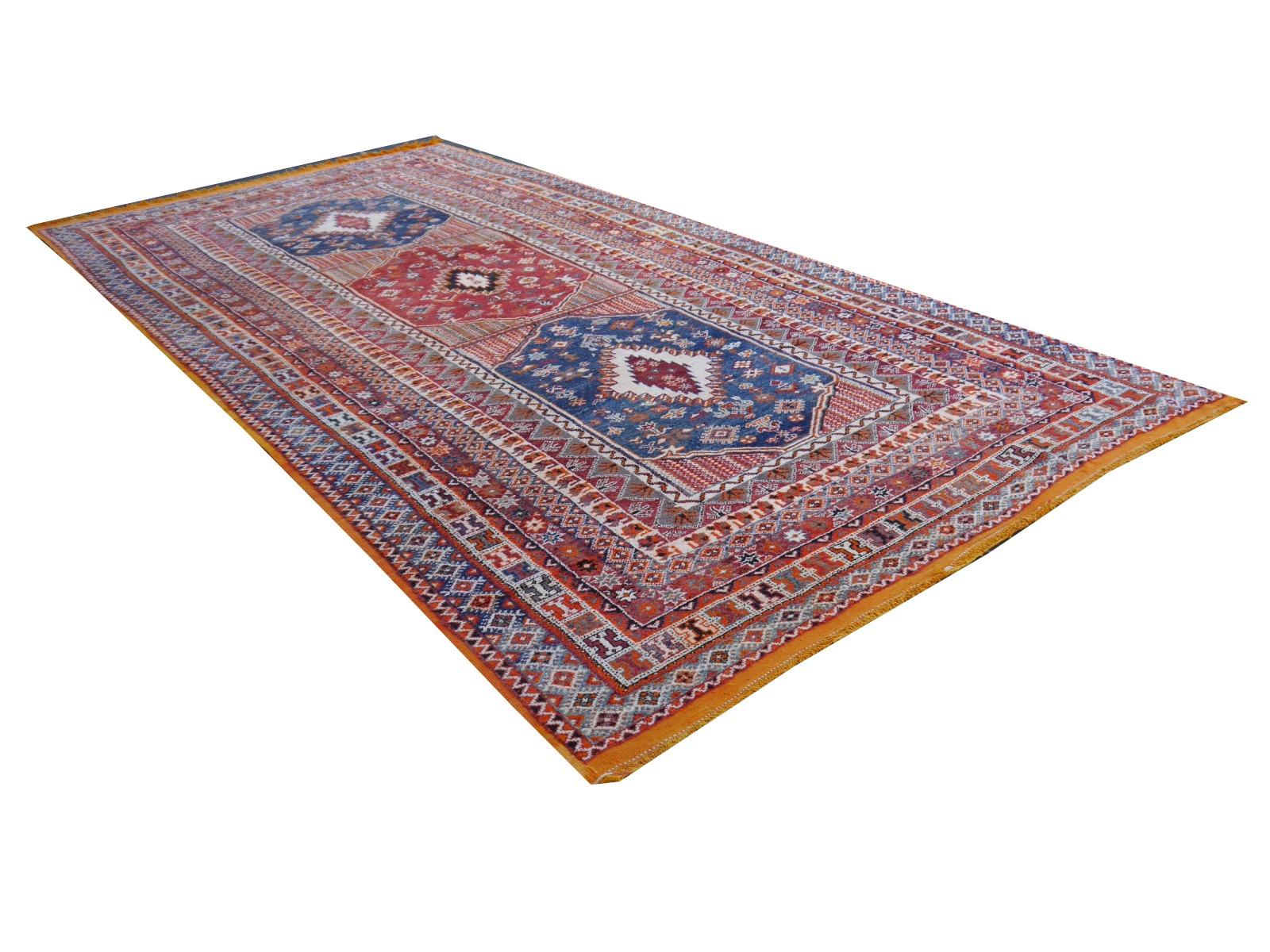 Wool Oversized Moroccan Vintage Rug North African Tribal Design Djoharian Collection
