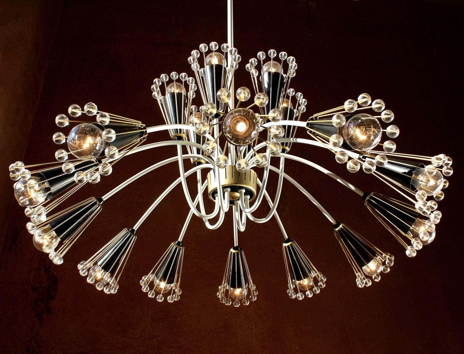 Murano Glass Oversized Opera Cinema Chandelier, Germany, 1957